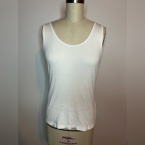 H&M Tops Hm White Ribbed Tank Top Poshmark